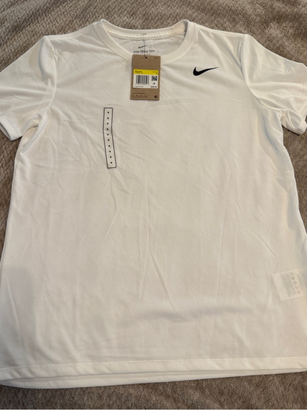Nike Women’s White Short Sleeve Dri-FIT Crew Tee - NWT